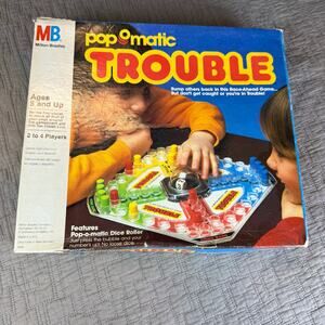 Vintage Popomatic Trouble Game MB Milton Bradley 1986